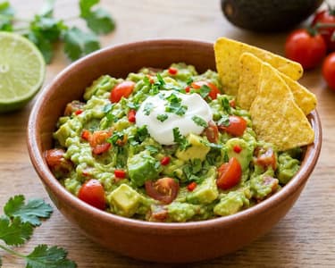 Klassische Guacamole mit Tortilla Chips