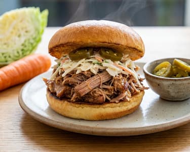 Pulled Pork Sliders mit Coleslaw