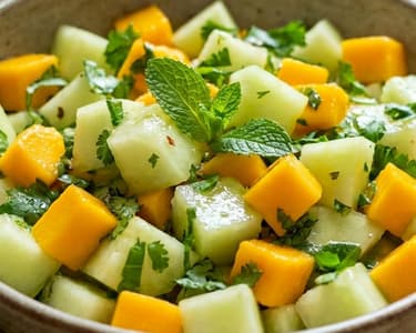 Fruchtig-exotischer Gurkenmelonen-Salat