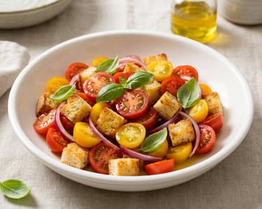 Panzanella Salad | Crispy Italian Bread Salad