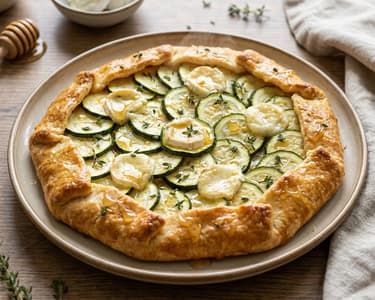 Zucchini & Goat Cheese Galette | Crispy from the Oven