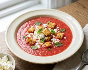 Fruity Melon Gazpacho | Crispy from the Oven