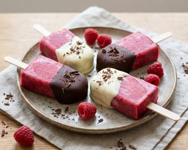 Schoko-Himbeer-Popsicles | Erfrischendes Sommereis