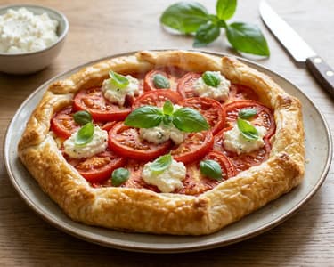 Knusprige Paradeiser-Ricotta-Galette | Aus dem Backrohr