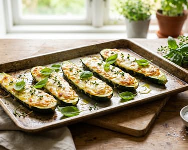 Saftiger Zucchini-Topfen-Auflauf | Schnell aus dem Backrohr