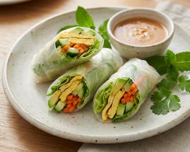 Leichte vietnamesische Sommerrollen