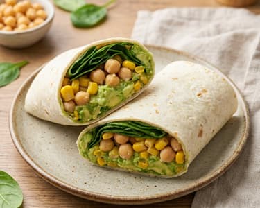 Avocado-Kichererbsen-Wrap