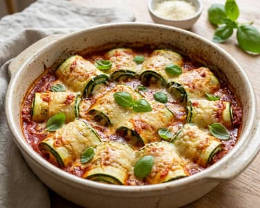 Crispy Zucchini Ricotta Rolls | Oven-Baked