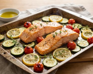 Zitronen-Lachs vom Blech | Schnell & sommerlich