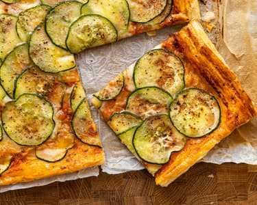 Savory Puff Pastry Tart with Zucchini