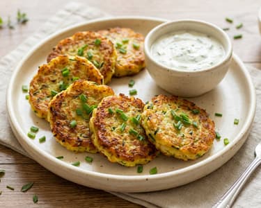 Knusprige Erdäpfel-Zucchini-Laibchen | Aus dem Backrohr