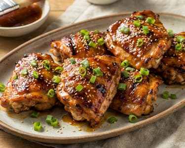 BBQ Chicken Thighs | Spicy Glazed