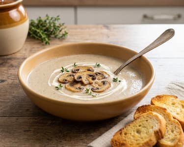 Französische Champignon-Velouté | Samtig & Aromatisch