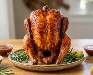 BBQ Beer Can Chicken | Crispy Beer Can Chicken