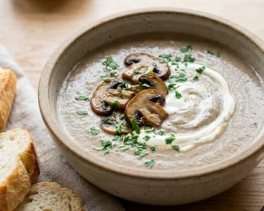 French Mushroom Velouté | Velvety & Refined
