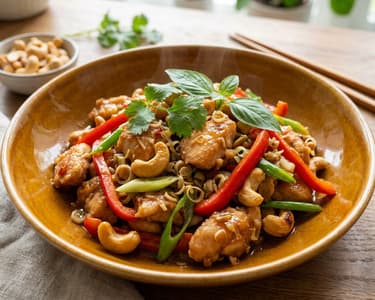 Wok-Hendl mit Zitronengras & Cashews | Schnell & Knusprig