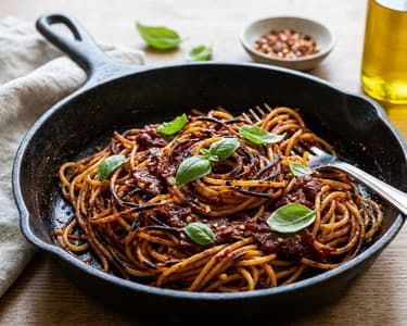 Spaghetti all'Assassina | Knusprig-feurige Pasta aus Bari