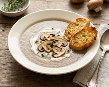 French Mushroom Velouté | Silky & Aromatic