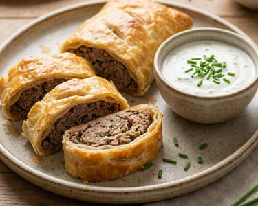 Wiener Fleischstrudel mit Faschiertem | Knusprig & Saftig
