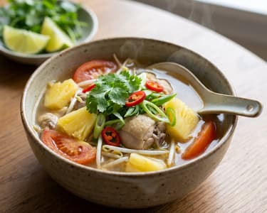 Canh Chua Ga | Vietnamese Sweet and Sour Chicken Soup