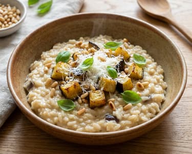 Creamy Eggplant Risotto | Italian Summer Delight