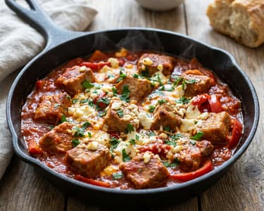 Greek Bekri Meze | Spicy Skillet Dish