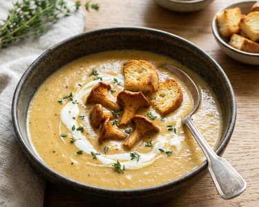 French Chanterelle Soup | Delicate & Seasonal