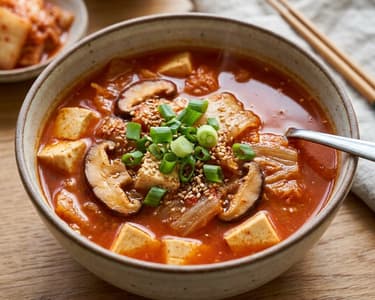 Korean Kimchi Tofu Soup | Spicy & Invigorating