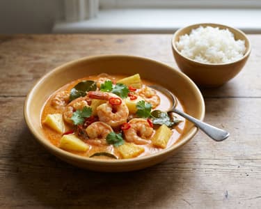 Gaeng Kua Sapparot | Thailändisches Ananas-Garnelen-Curry
