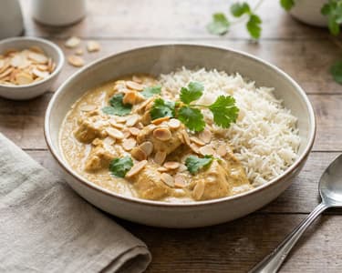 Indian Chicken Korma | Creamy with Almonds in 25 Mins