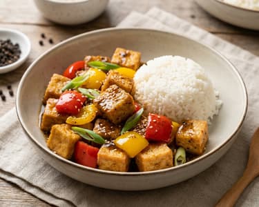 Black Pepper Tofu aus dem Wok | Würzig & Schnell