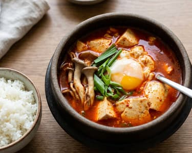 Sundubu Jjigae | Fiery Korean Tofu Soup