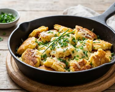 Herzhafter Topfenschmarren | Flaumiger Kräuter-Brunch