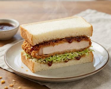 Japanisches Katsu Sando | Knuspriges Hendl-Sandwich