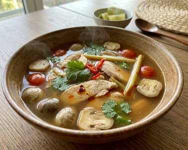 Tom Yum Gai | Spicy and Sour Thai Chicken Soup
