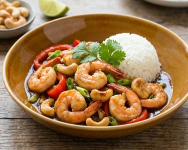 Goong Pad Med Mamuang | Knusprige Thai-Cashew-Garnelen