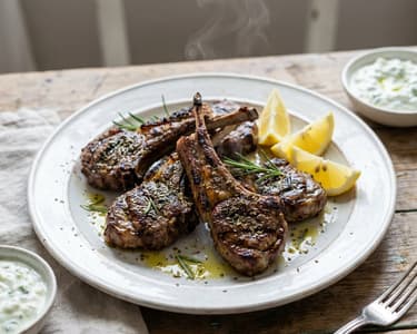 Griechische Lammkoteletts | Paidakia mit Zitrone & Kräutern