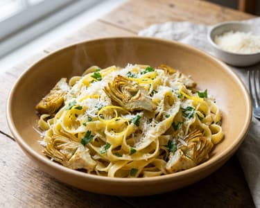 Tagliatelle mit Artischocken | Frischer Sommergenuss