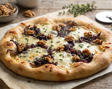 Gorgonzola & Red Onion Pizza | Crispy & Savoury