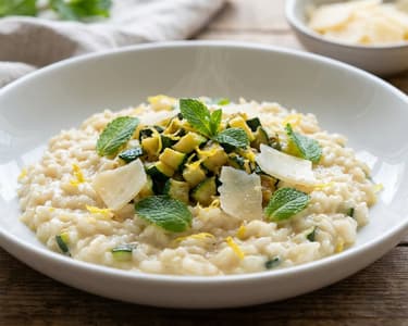 Lemon Zucchini Risotto | Summery & Creamy