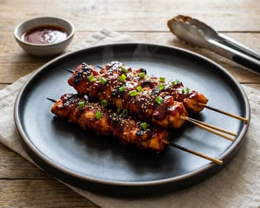 Koreanische Dakkochi | Würzige Street-Food-Hendlspieße