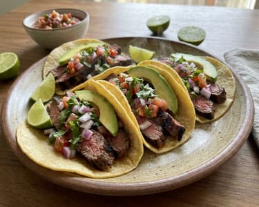 Mexican Carne Asada Tacos | Juicy Marinated Steak