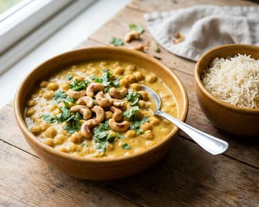 Indian Chickpea Korma | Creamy & Nutty
