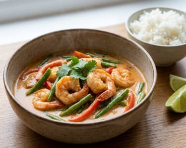 Red Thai Curry with Prawns | Creamy & Exotic