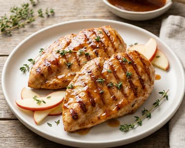 Grilled BBQ Turkey Steaks | With Smoky-Sweet Apple Glaze