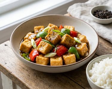 Black Pepper Tofu | Spicy & Quick from the Wok