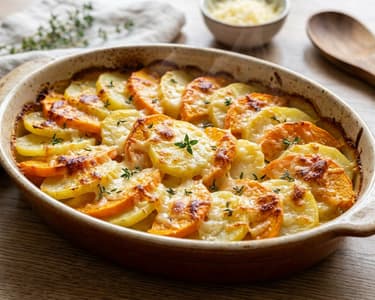 Autumn Potato & Pumpkin Gratin | With Bergkäse Cheese