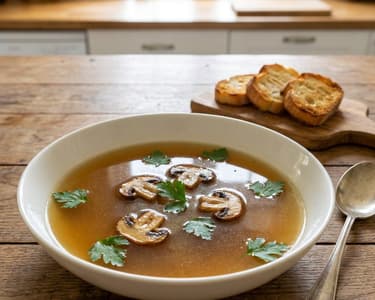 Französische Steinpilz-Consommé | Edle Waldpilz-Essenz