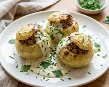 Gefüllter Kohlrabi auf Wiener Art | Saftig mit Faschiertem