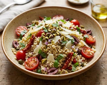 Sizilianischer Bulgursalat | Mit Paradeisern & Pistazien
